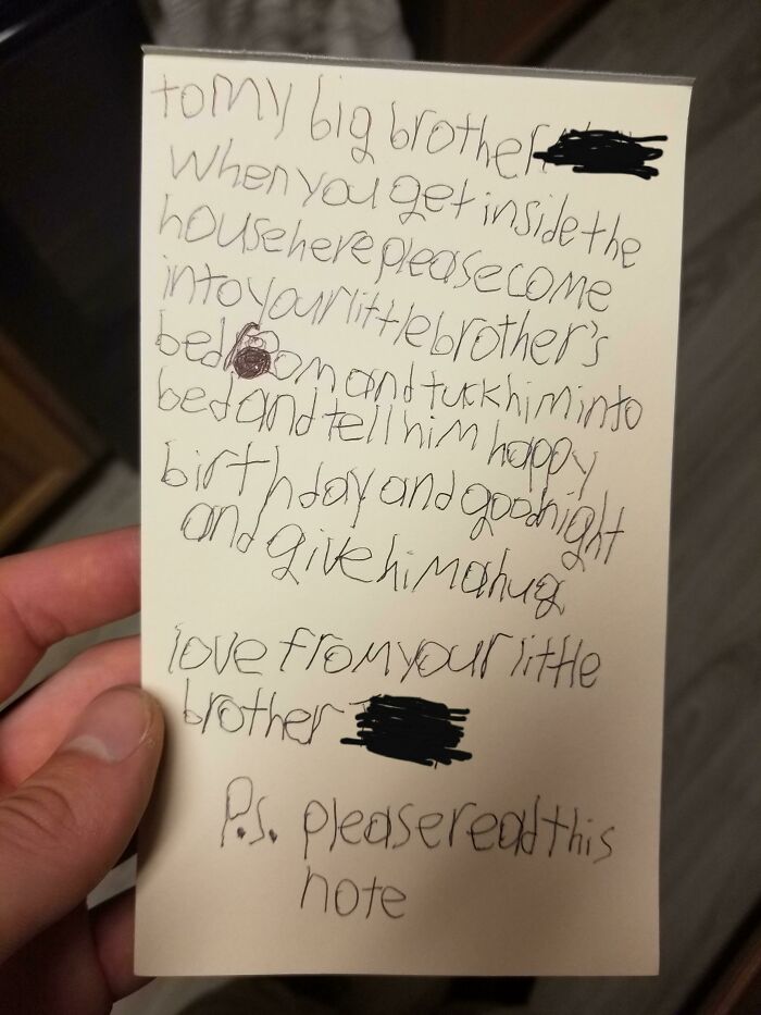 Autistic Little Brother Turns 17, And The Welcome Home Note Melted My Heart