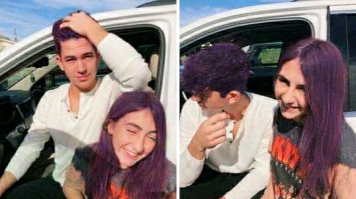 Sibling Hair Dye Rules: Can't Dyed Alone? No Problem, I Joined The Purple Party