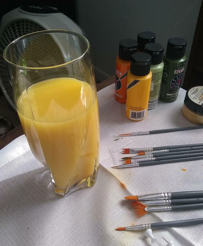 Had To Stop My Wife From Drinking This ‘Orange Juice’ – False Alarm!