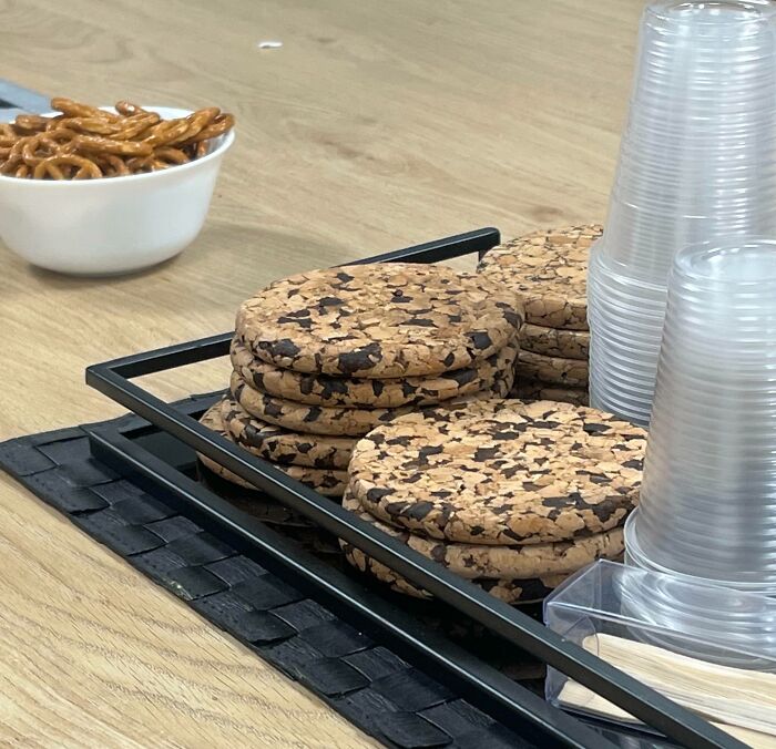 These Cork Coasters Are 'Oops, That Looks Like Food'