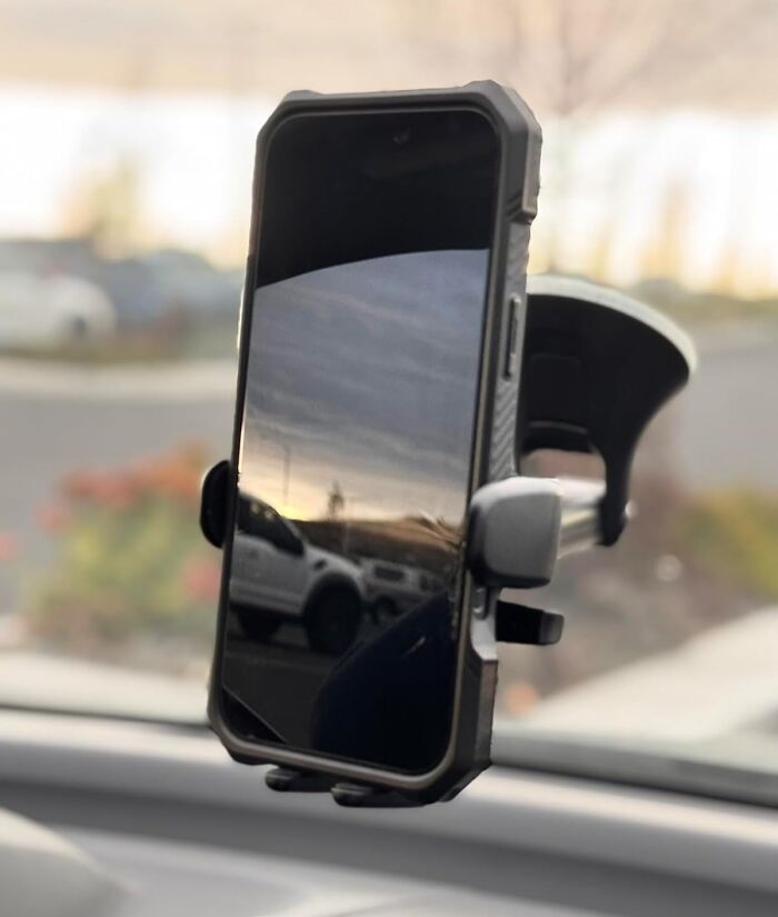 Give Your Lap a Break from Holding Your Phone with This Suction Cup Holder