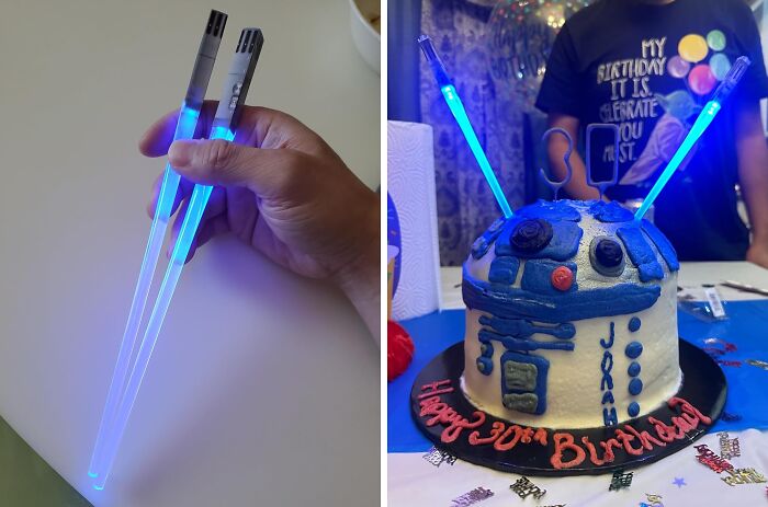 Feel Like A Galaxy Boss Eating Ramen With These Lightsaber Chopsticks