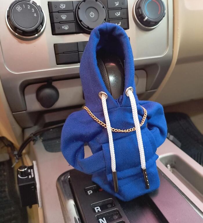 Even Your Car’s Gearshift Needs a Hoodie — Seriously, This Car Shift Knob Hoodie Rocks