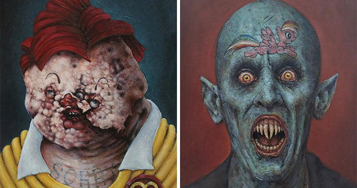 Wait, They Actually Made These Pop Culture Fever Dream Paintings?!