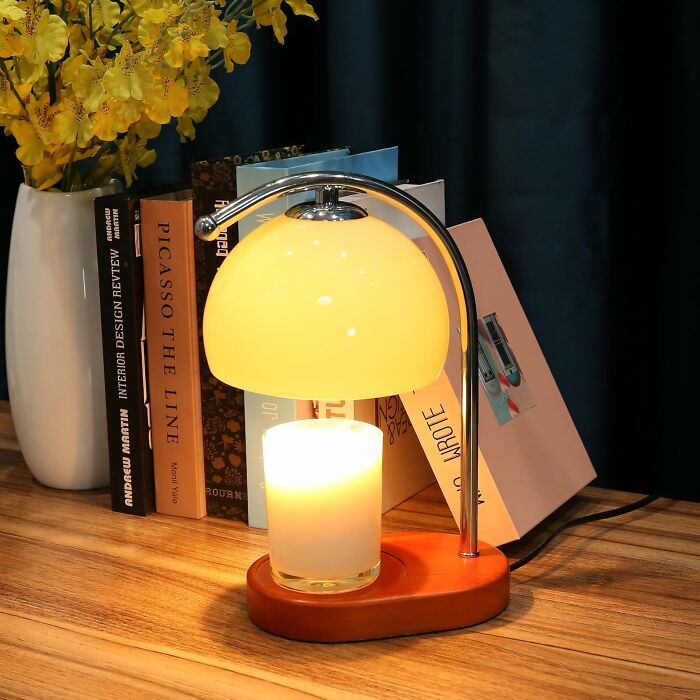 Say Goodbye To Candle Panic With This Chic Milk Glass Candle Warmer