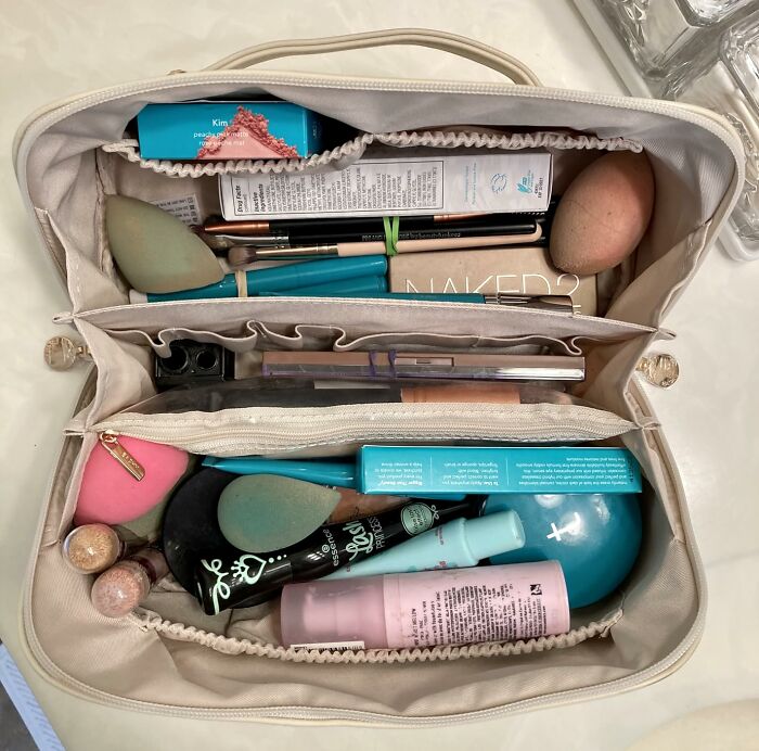 Make Makeup Bag Excavations A Thing Of The Past With This Large Cosmetics Organizer