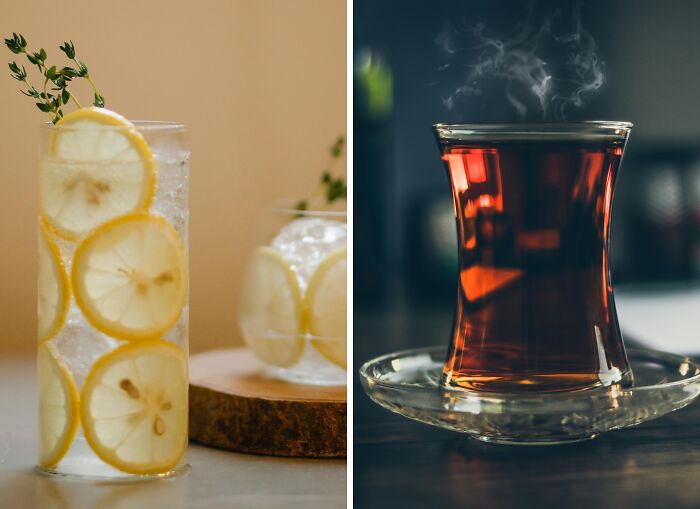 Ice melts instantly or hot drinks cool down after 3 sips?