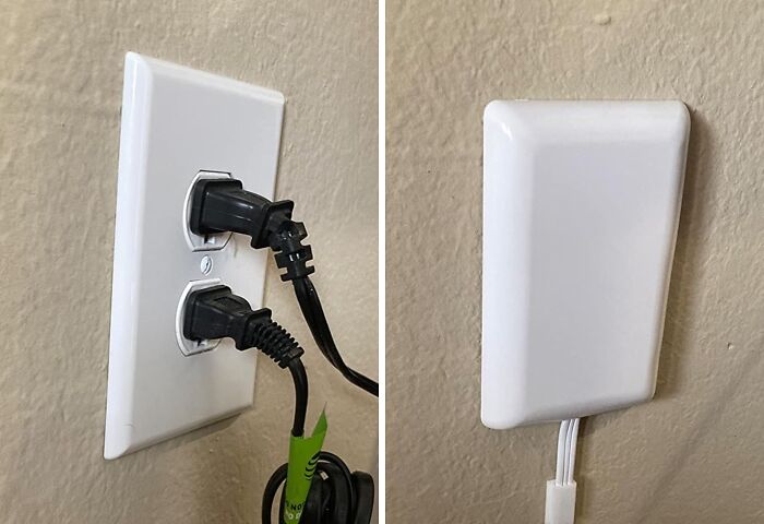 Say Goodbye To Dumb Furniture Gaps With This Flat Socket Extender That Finally Pushes Your Couch To The Wall