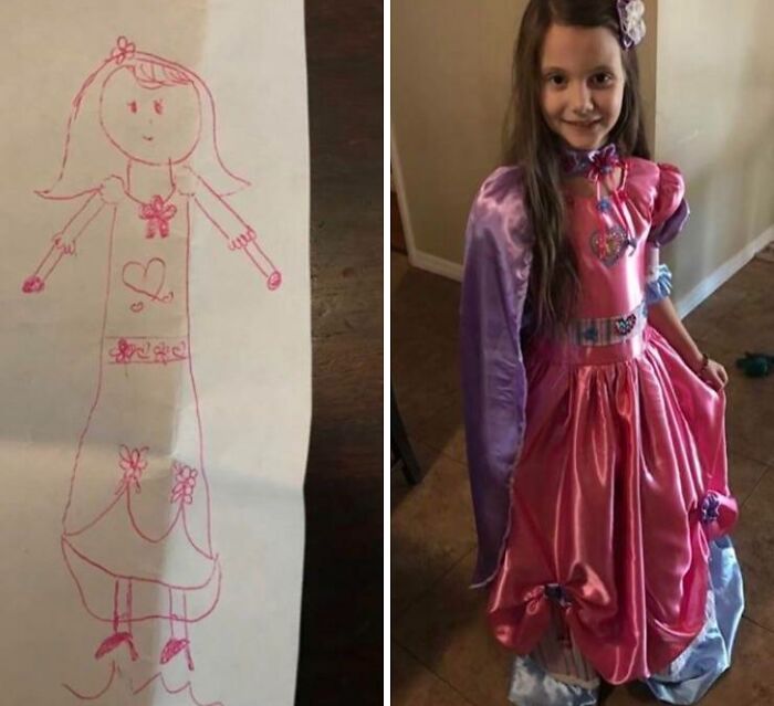 She Drew Her Dream Dress And Grandma Made It Happen