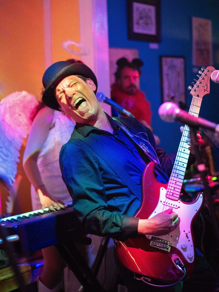 Guitarist Mid-Solo - Rock On!