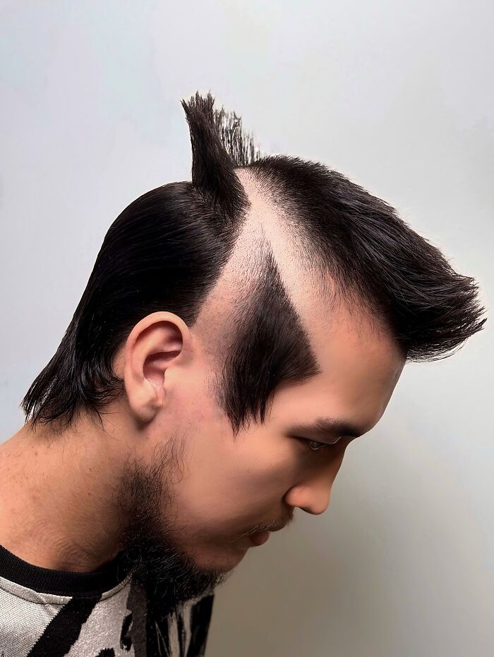 Twin Spike Fade Haircut