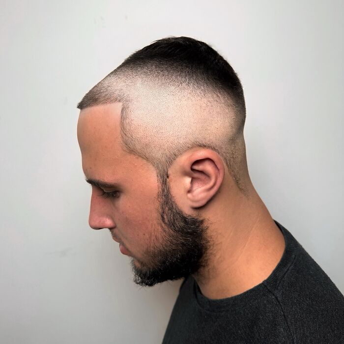 Jew Top Fade with Contouring