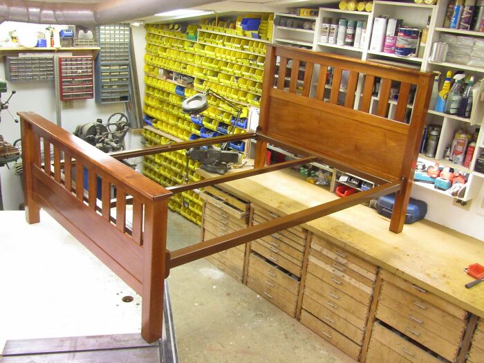 Bed Crafted From Quilted Maple – Nap Goals Achieved