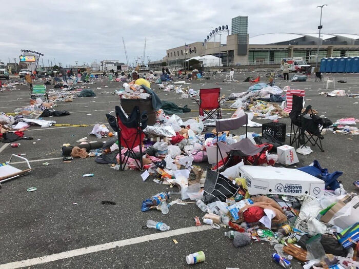 Aftermath Of A Trump Rally
