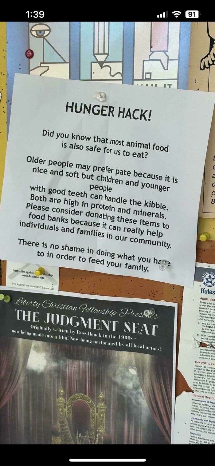 Suggestion To Eat Pet Food - Hunger Hack!