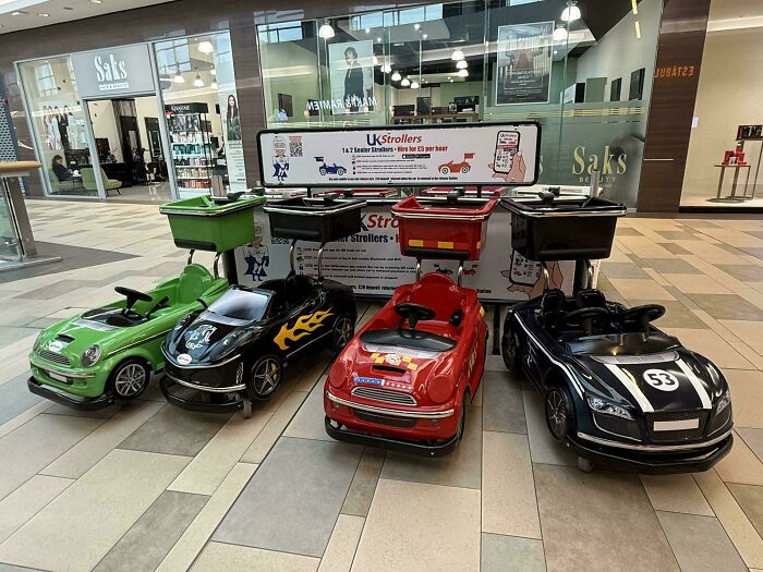 This Used To Be A Small Child’s Play Area, Now It’s A Parking Lot For Paid Kids Strollers