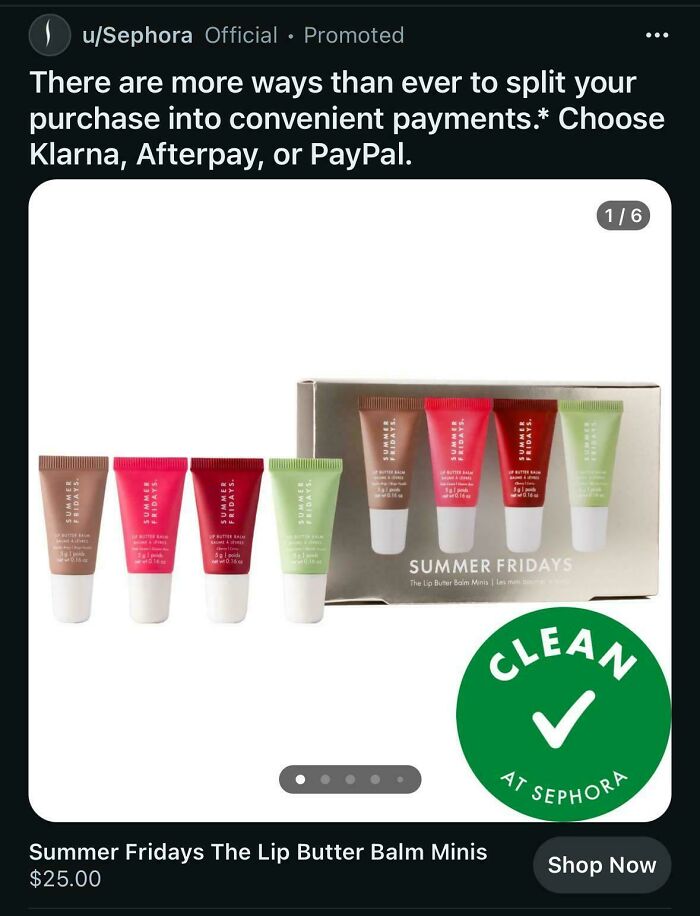 Imagine Encouraging Consumers To Split Payments Of An Overpriced And Overhyped Brand Of Lip Balm