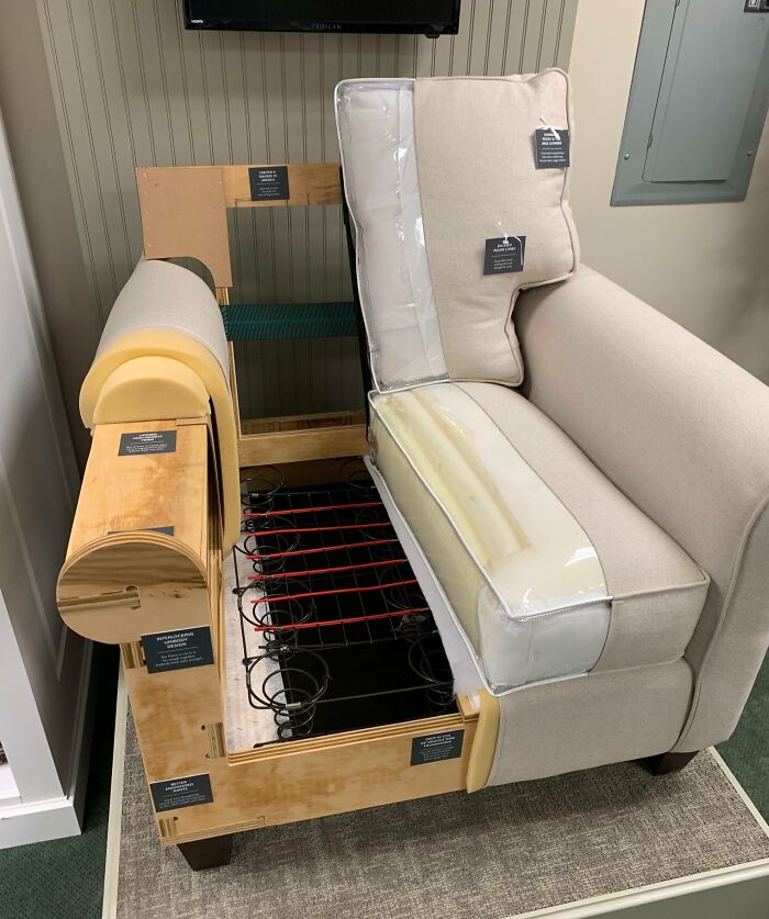 This Furniture Store Chair Wants to Show Off Its Insides
