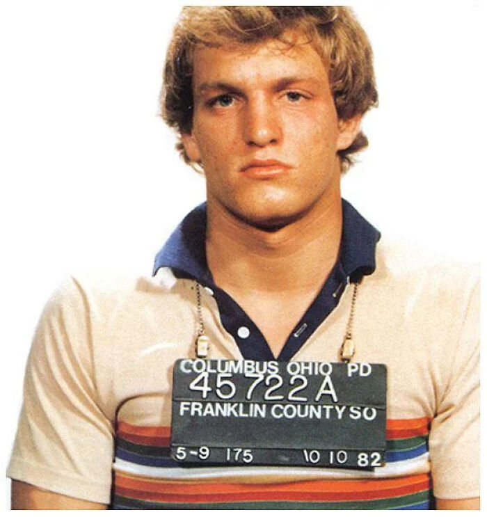 Woody Harrelson’s 1982 Mugshot for Disturbing the Peace: Just Being Woody