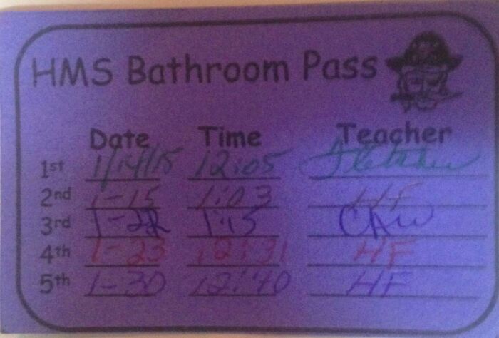 Middle School Bathroom Pass Madness: 5 Visits or Detention?!