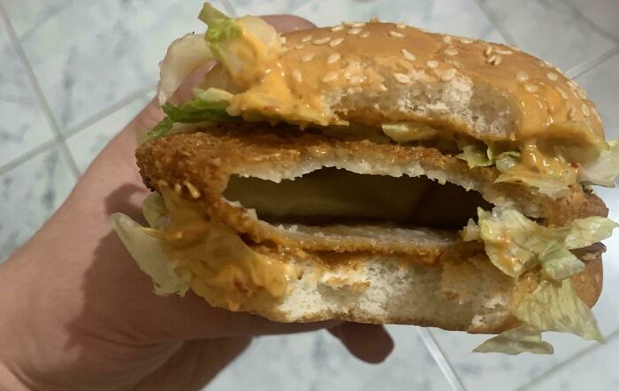 My Burger Patty Was Basically Just an Empty Shell
