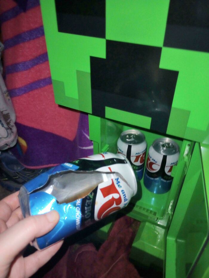Soda Grab Out of Mini Fridge? Explosions Included, Apparently