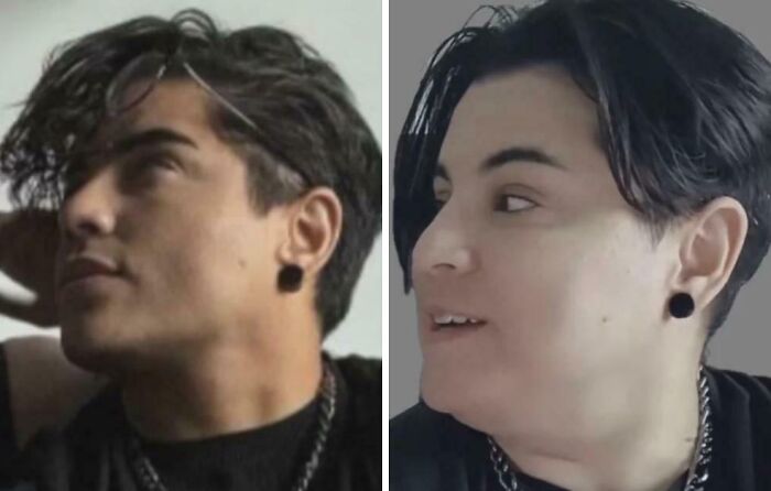 Woman in Her 40's Trying So Hard to Look Like a Teen Boy