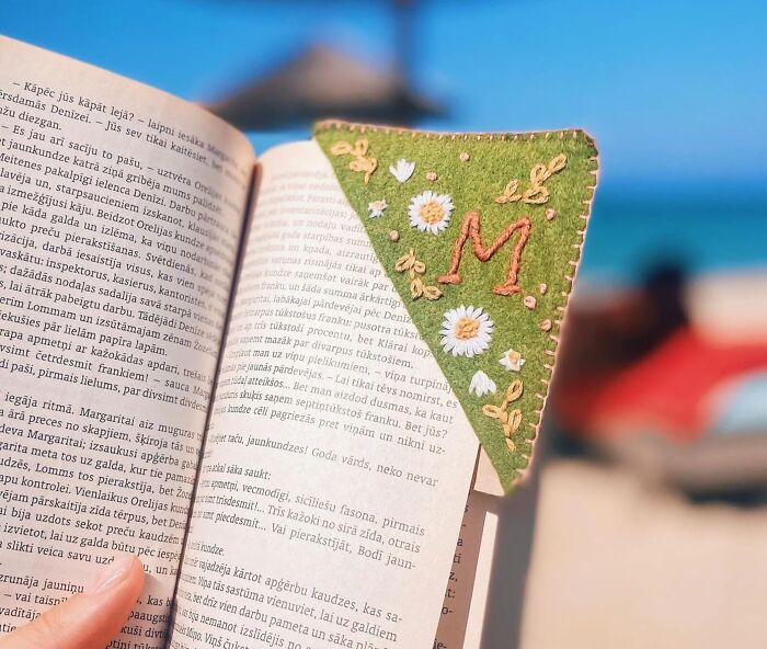 Hand Embroidered Corner Bookmark That’ll Finally Stop You From Dog-Earing Like A Monster