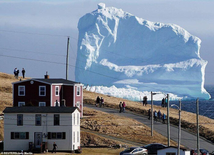 A 150-Foot Iceberg Cruising Through Iceberg Alley Like A Boss