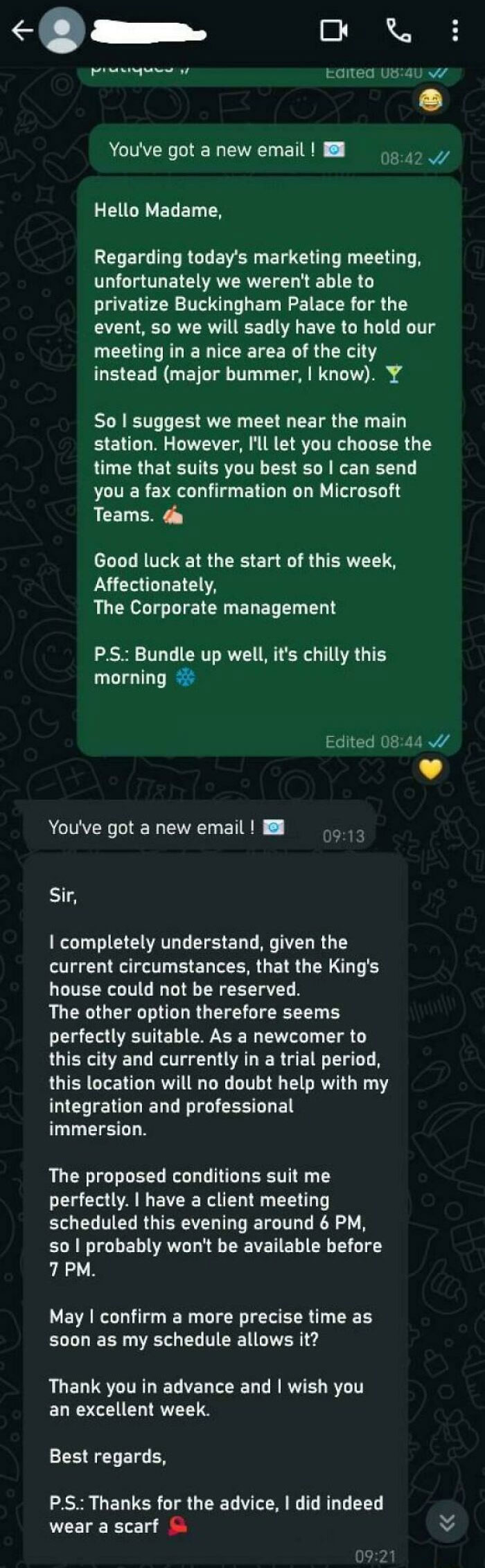 Sent A Super Formal Text To Confirm A Date, Her Reaction Was Priceless