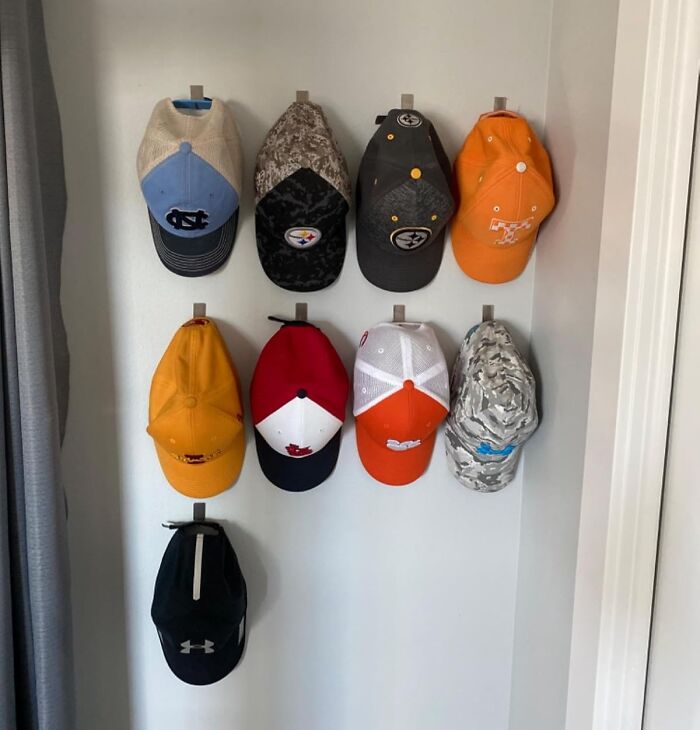 Adhesive Hooks: The MVPs For Organizing Your Favorite Caps