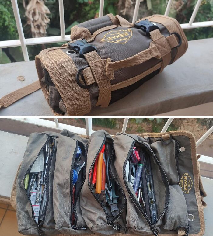Ditch The Messy Bucket! The Ryker Roll Up Tool Bag Is Dad’s New Workshop Sidekick