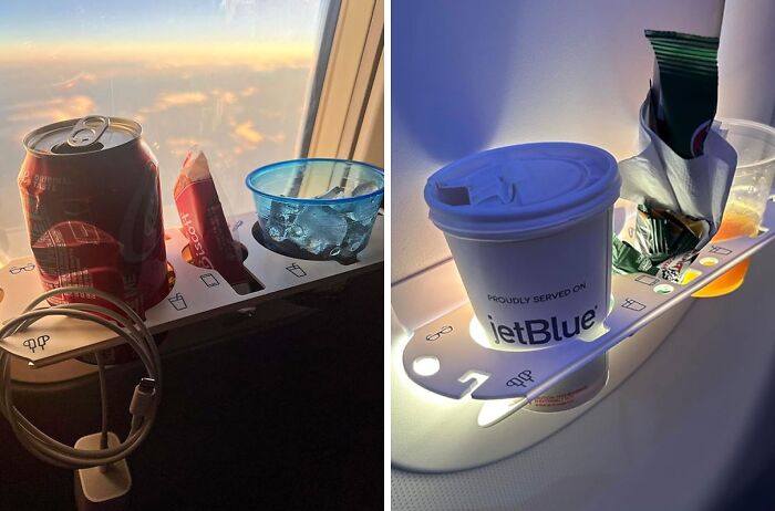Keep All Your Flight Stuff Within Reach With The Genius Airplane Window Organization Station