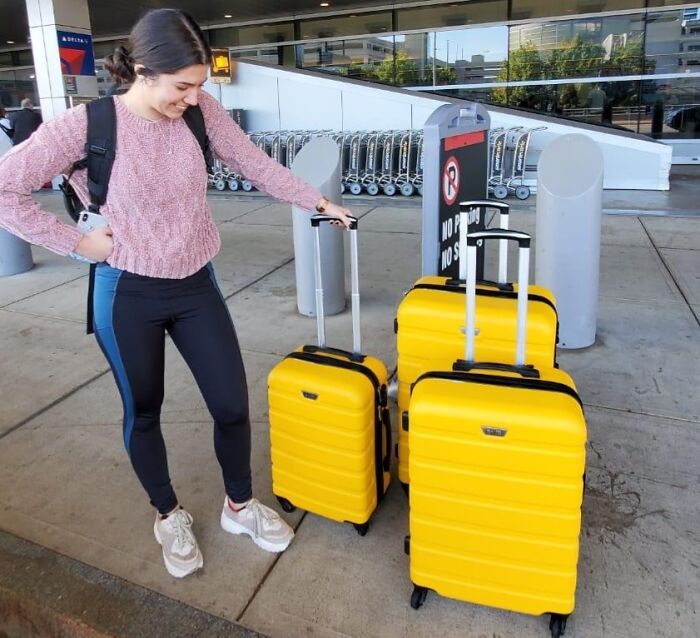 Ditch Your Duct-Taped Luggage And Upgrade To This Lightweight 3-Piece Set