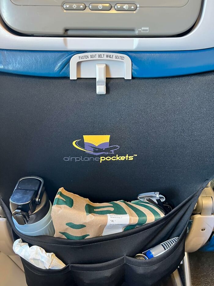 Ditch The Gross Seat Back Pocket With Your Own Personal Airplane Pockets