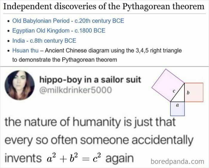 Right Triangle Theorem or History’s Geometry Joke?