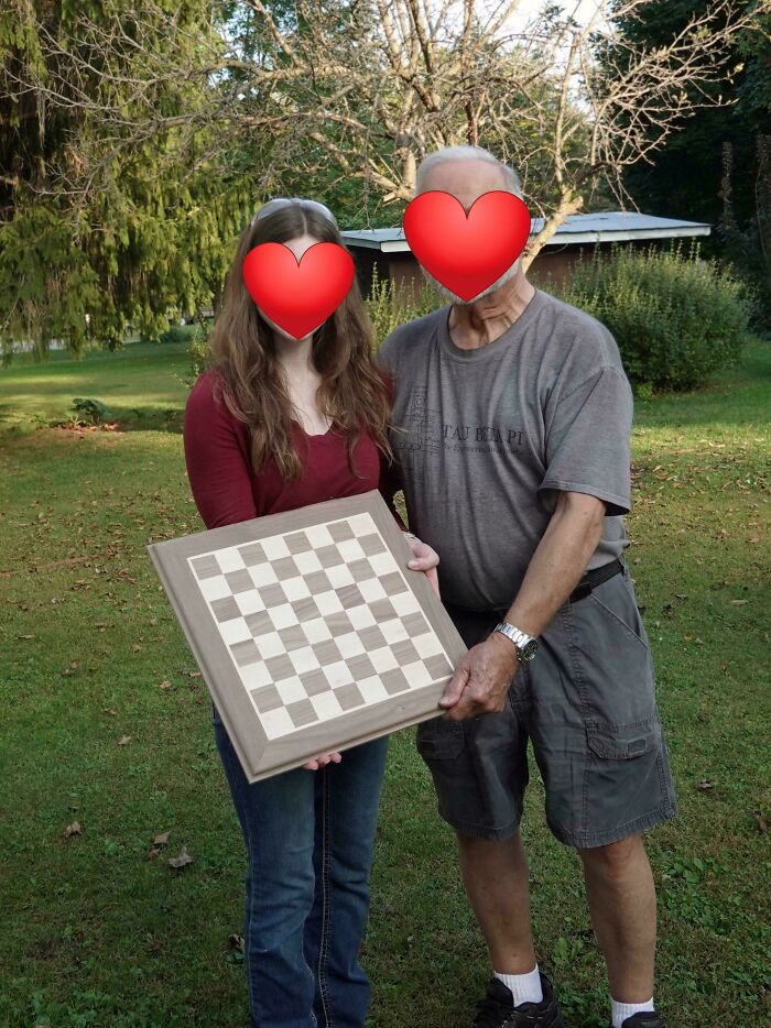 Made A Chessboard With Grandpa—Game Night Just Got Serious