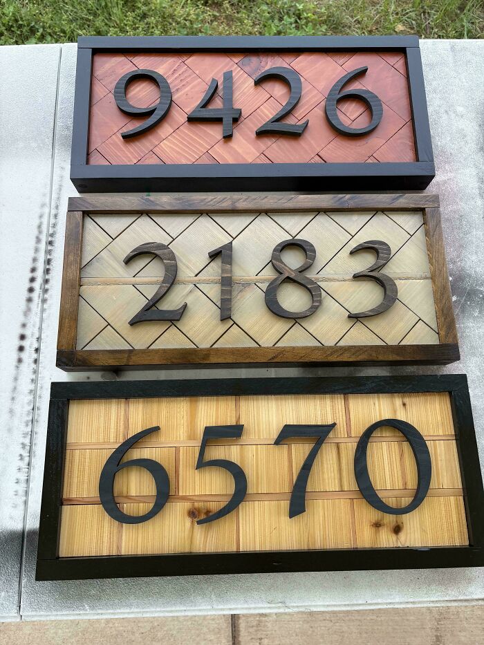 Trying To Make Some Extra Cash By Crafting Address Signs