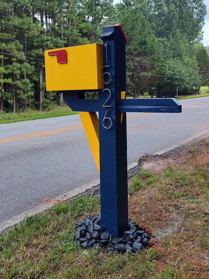 Built A Mailbox For The Street And Maybe Went Overboard
