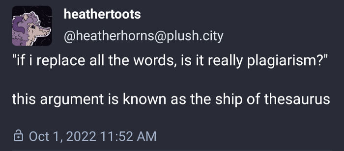 Ship Of Thesaurus