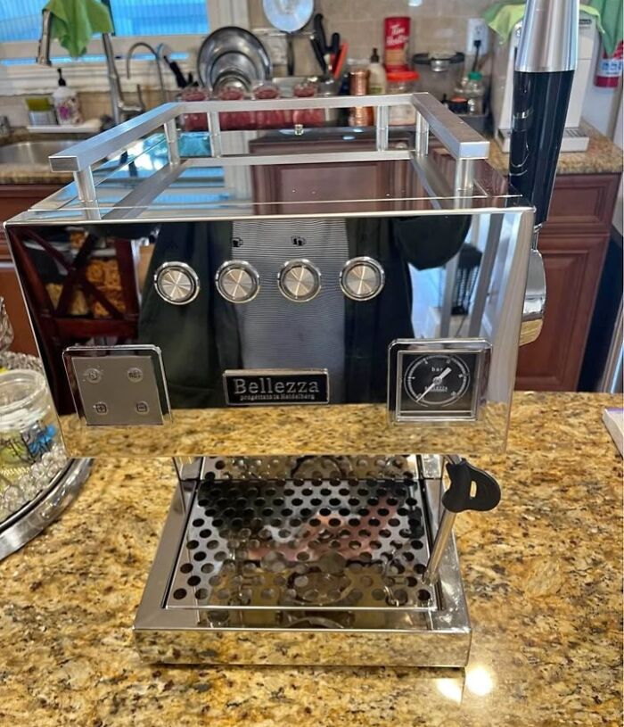 See-Through Espresso Machine? Fancy!