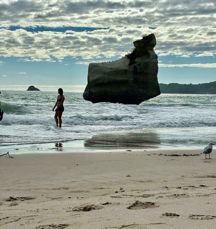 Cathedral Cove’s Floating Rock — Magic Or What?