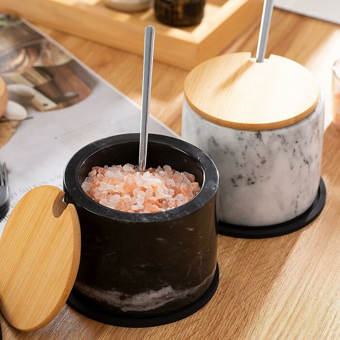 Marble Salt Containers That Make You Feel Like A Salt Sorcerer
