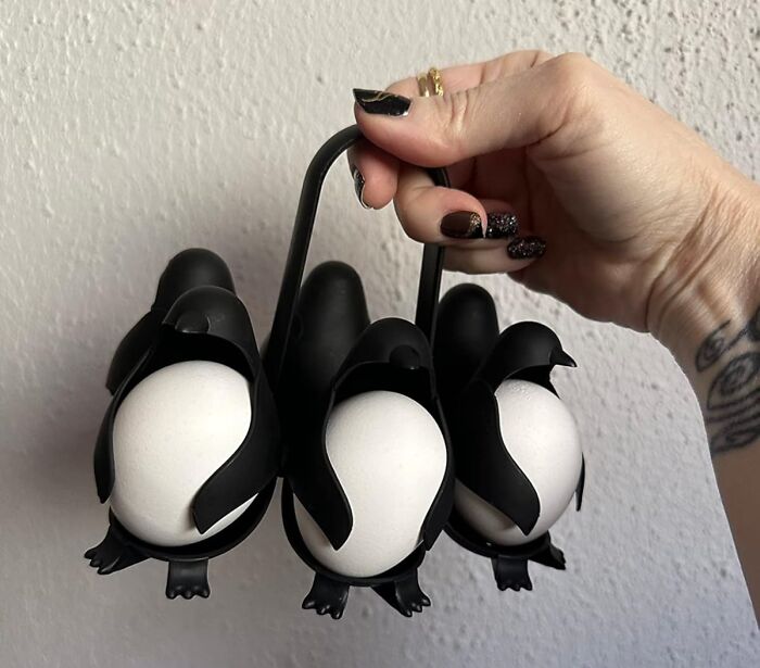 Penguin Egg Holder That Turns Boiling Eggs Into An Adorable Pool Party