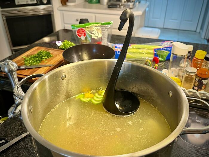 Swan Soup Ladle: Because Even Soup Deserves To Feel Regal