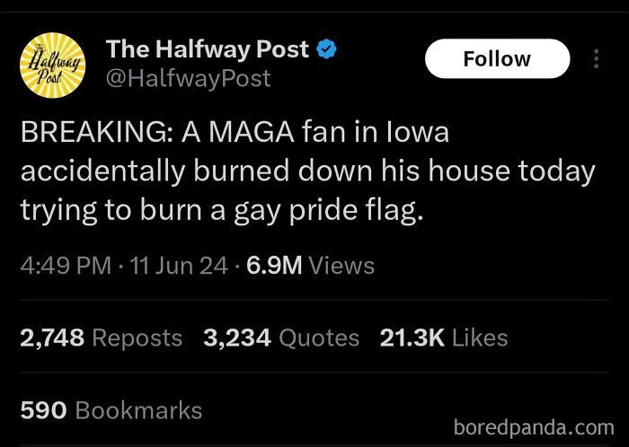 Flag Burning Attempt That’s More Like a Fire Drill