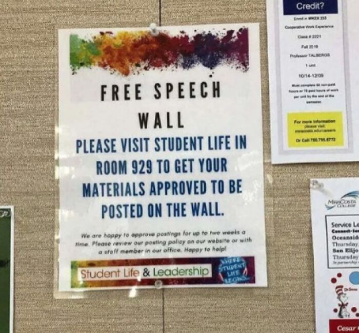Having Free Speech… Or Just Looking Silly