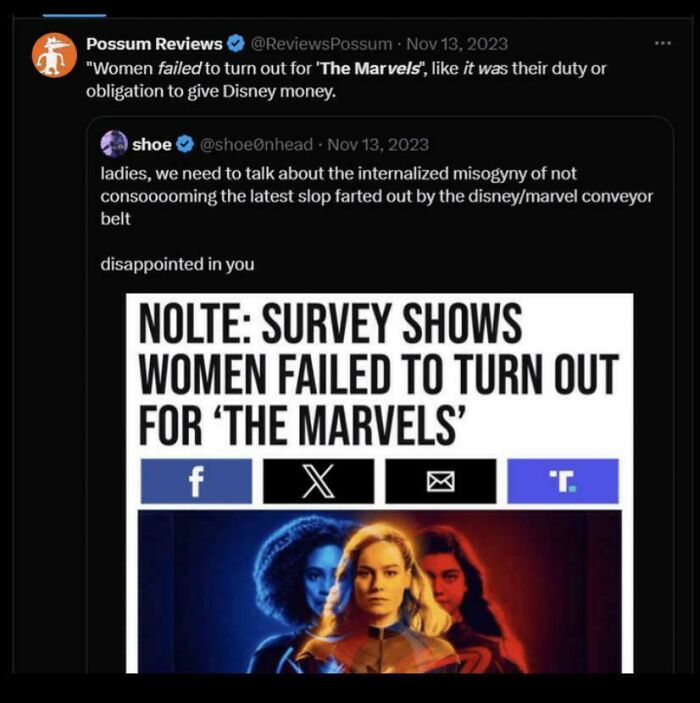 Blaming Women For Not Watching Marvel? Yeah, That Went Well