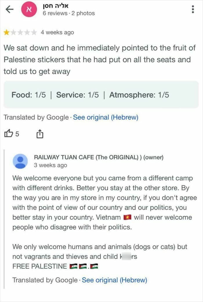 An Israeli Youtuber’s Epic Fail in a Vietnamese Cafe Drama