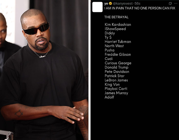 Kanye West’s Wild ‘Betrayal List’—Including Cartoons!